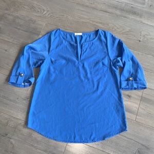 Everly Blue Shirt Small